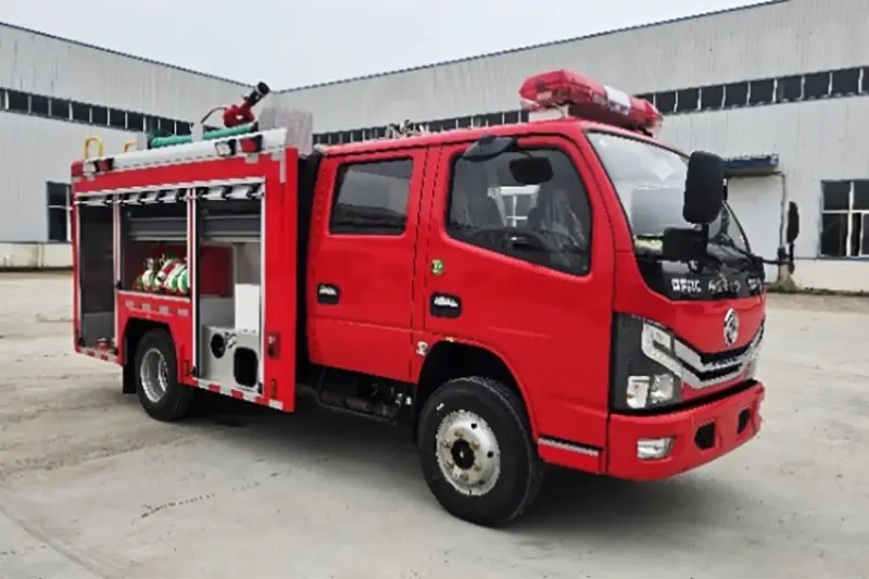Dry Powder And Foam Combined Fire Truck