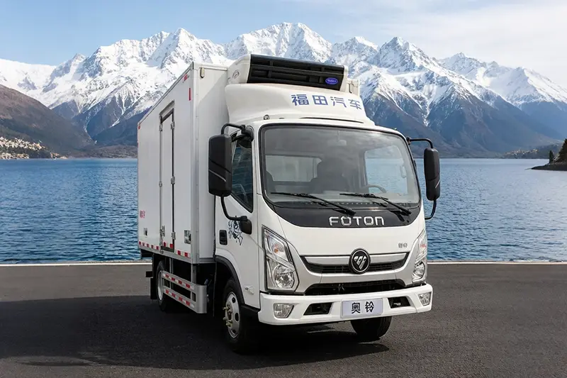 Medicinskt vaccin kyld lastbil