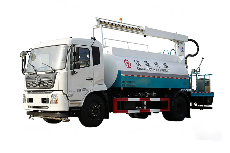 Lastbil för dammskydd för järnväg